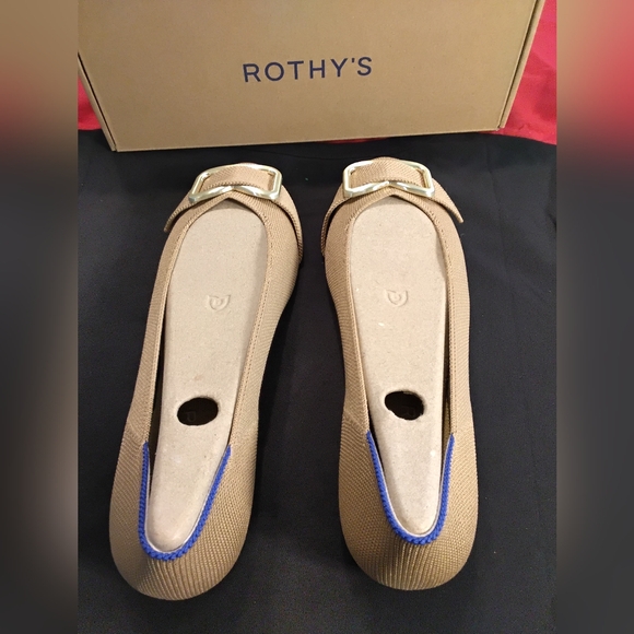 Rothy's The Emblem Ballet Flat in Wren - Picture 3 of 5